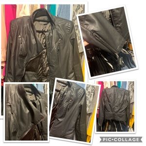 Sale! Black Leather Moto Jacket